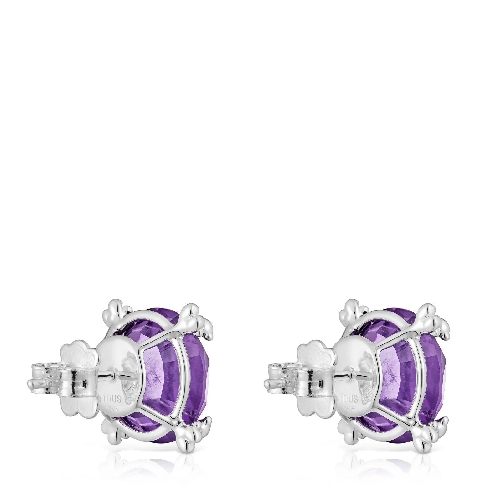 עגילי כסף עם אבן סגולה, תכשיטי יוקרה CHOZEN, קבוצת אלפא