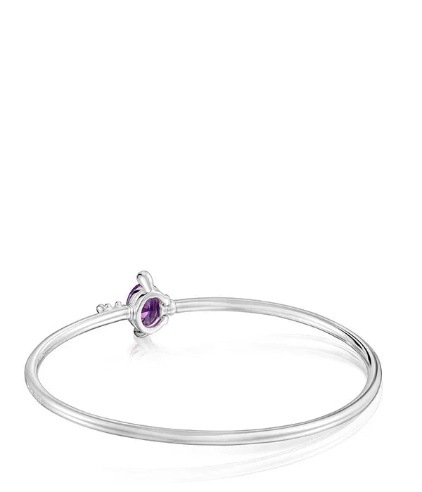 צמיד כסף עם אבן סגולה, תכשיט אופנתי מ-CHOZEN, מותגים מובילים מבית קבוצת אלפא