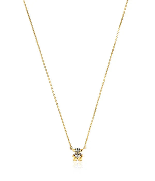 שרשרת עדינה בזהב עם תליון דובון קטן, תכשיט יוקרתי מבית קבוצת אלפא CHOZEN