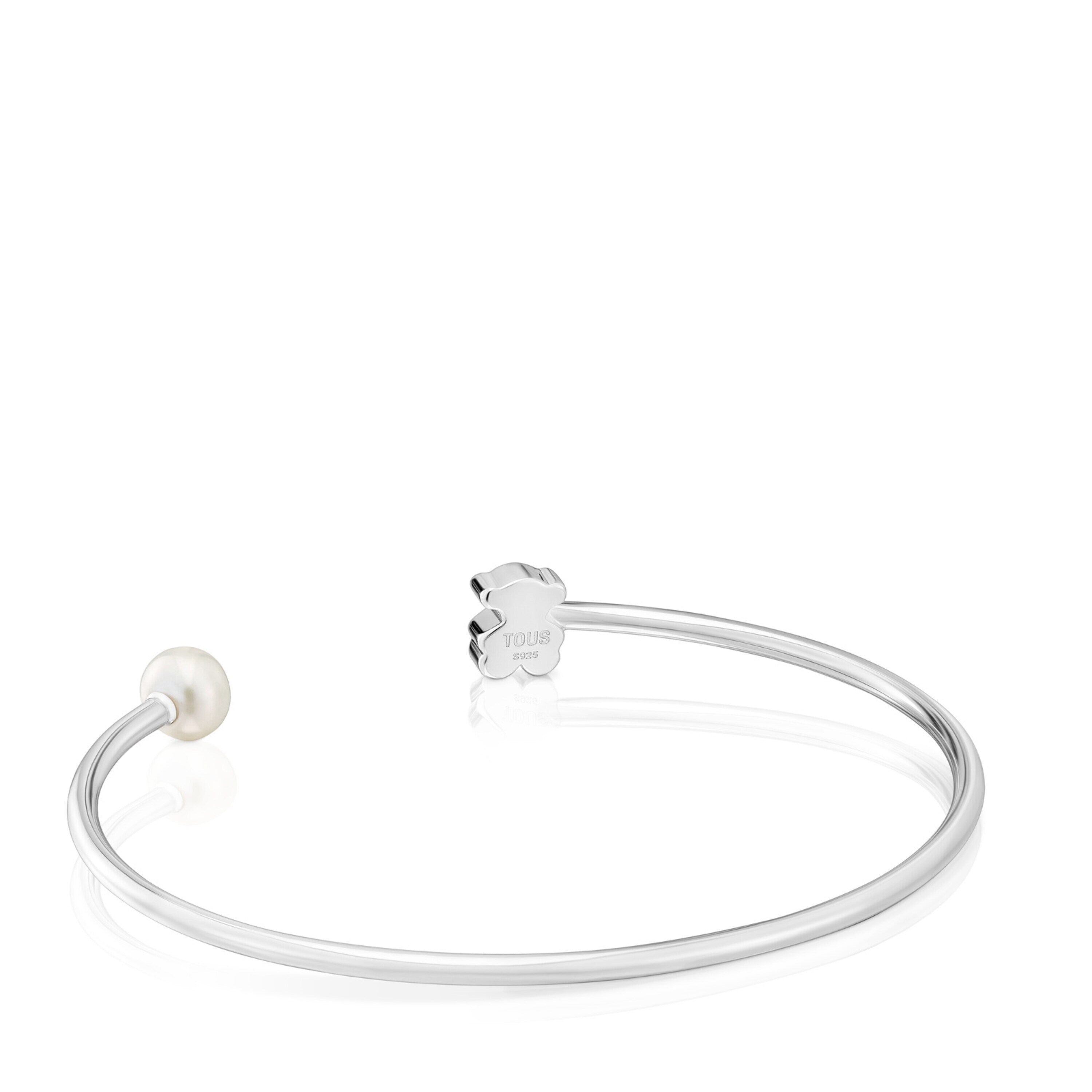 טואוס צמיד פתוח Sweet Dolls מכסף בשילוב פנינה