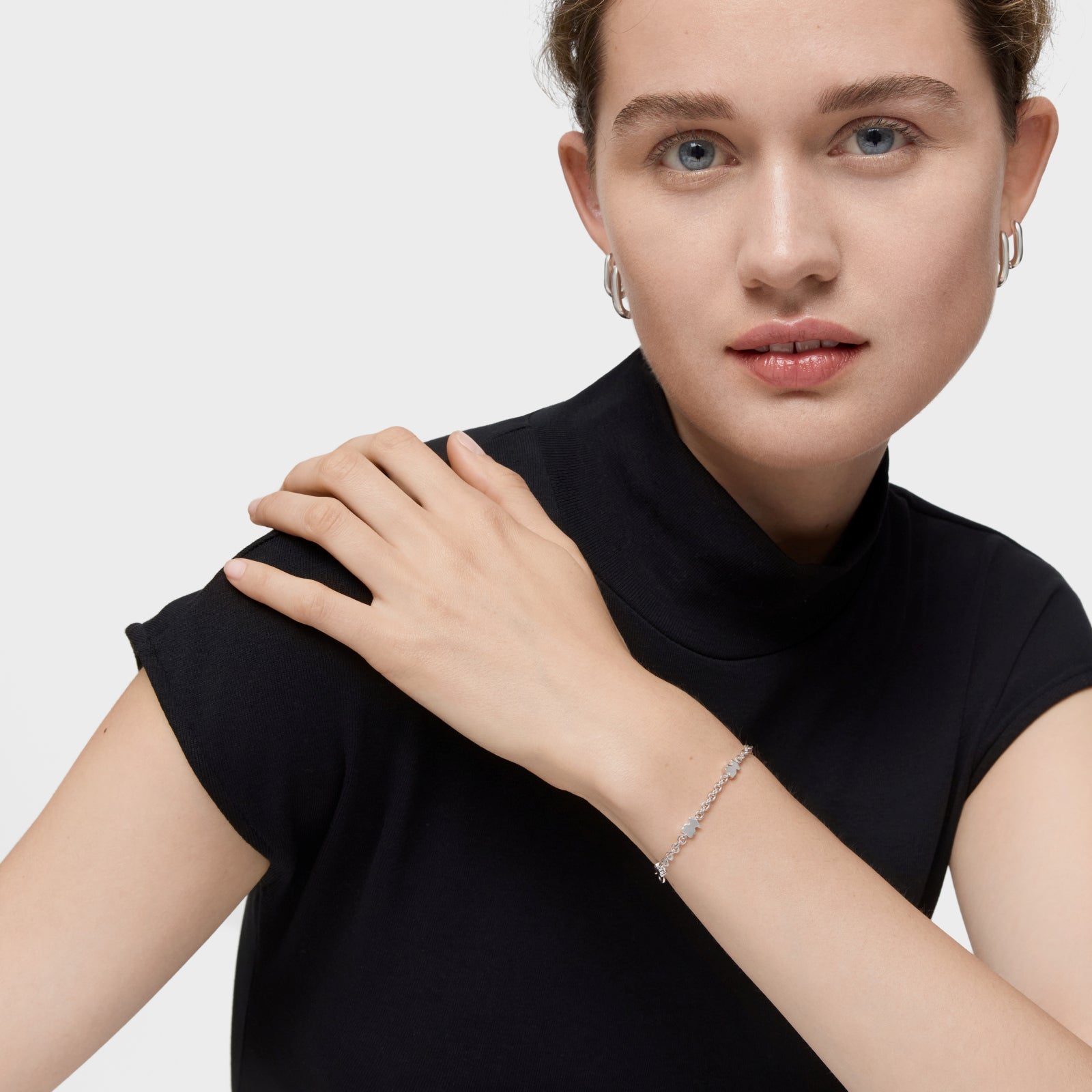 טואוס צמיד חוליות דובי Sweet Dolls מכסף