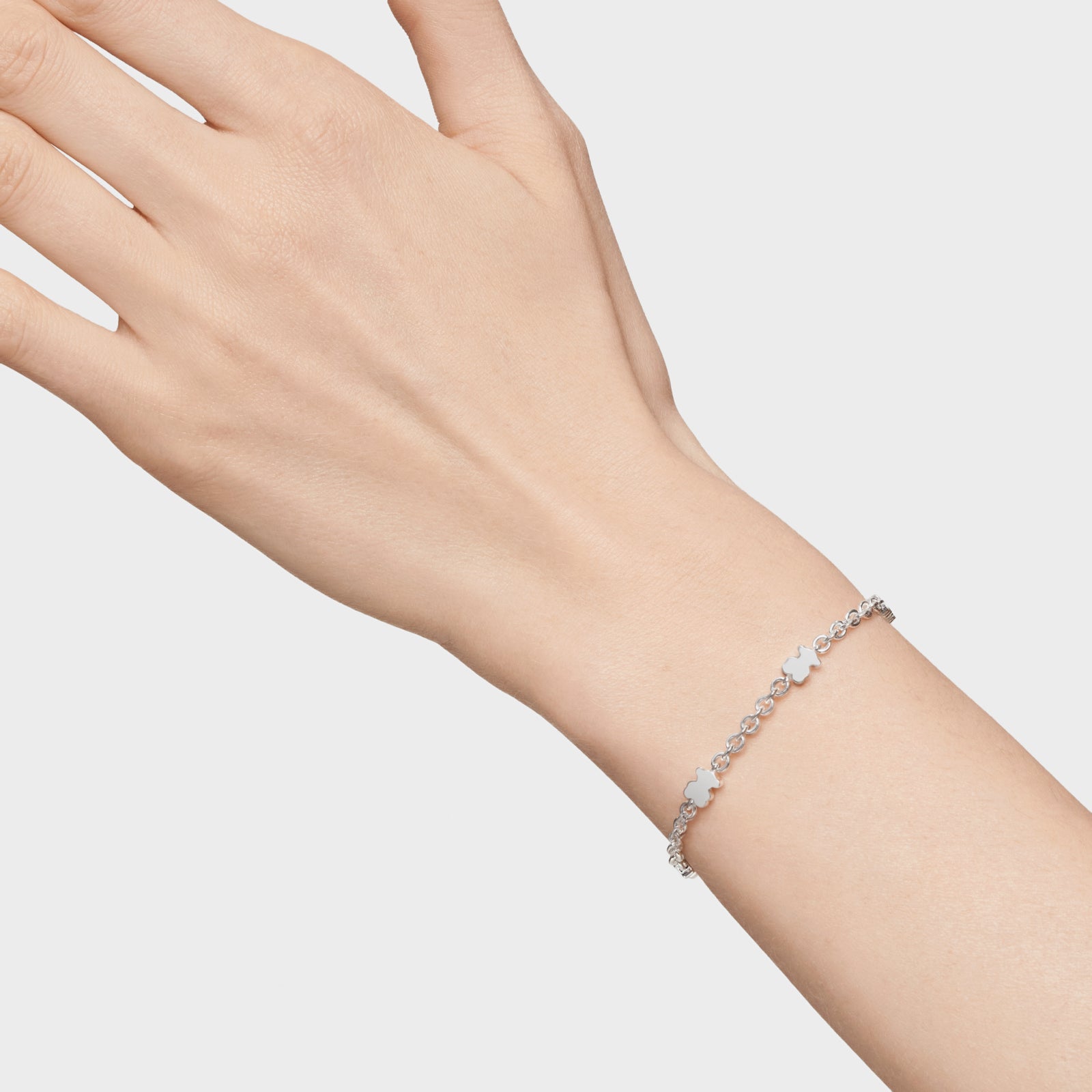 טואוס צמיד חוליות דובי Sweet Dolls מכסף