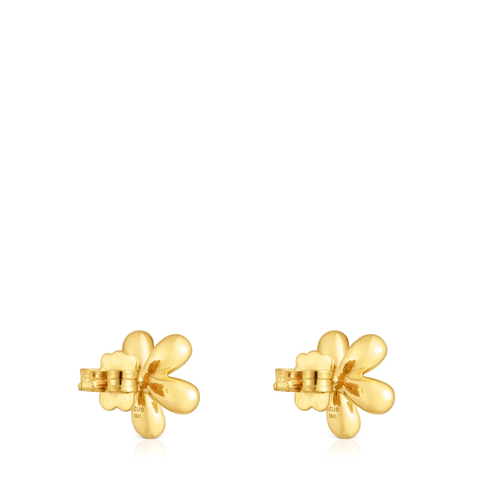 טואוס עגילי Daisy מכסף ועליו זהב 18 קראט