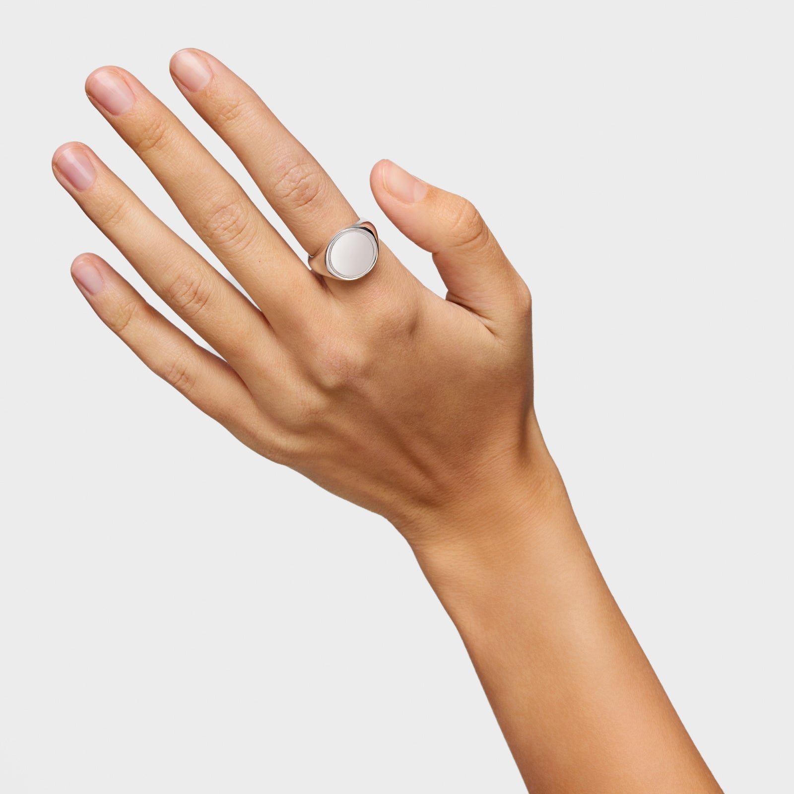 טואוס טבעת חותם BASICS מכסף