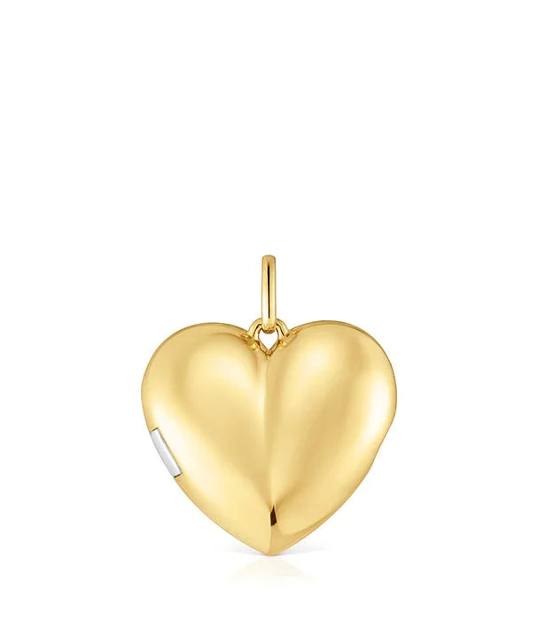 תליון לב זהב מבריק, תכשיט יוקרתי מבית CHOZEN