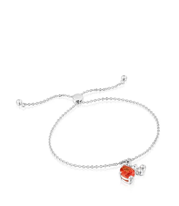 צמיד כסף עם תליון לב אדום מבית CHOZEN, תכשיט אופנתי לקבוצת אלפא