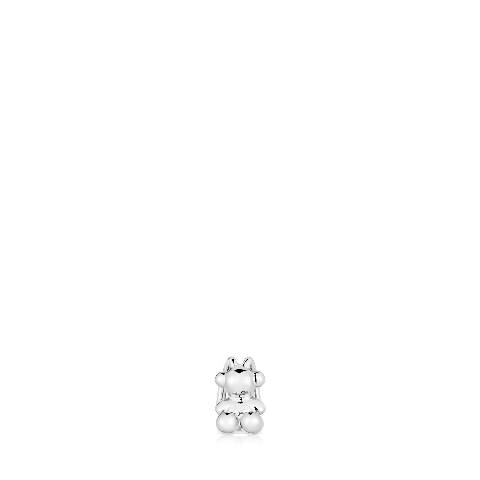 טואוס עגיל הליקס דובי Bold Bear מכסף