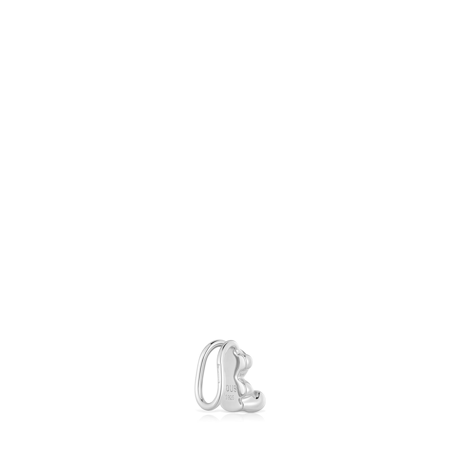טואוס עגיל הליקס דובי Bold Bear מכסף
