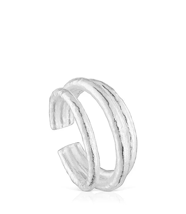 עגיל כסף פתוח בעיצוב מודרני מבית CHOZEN, תכשיטים יוקרתיים לאישה מבית קבוצת אלפא