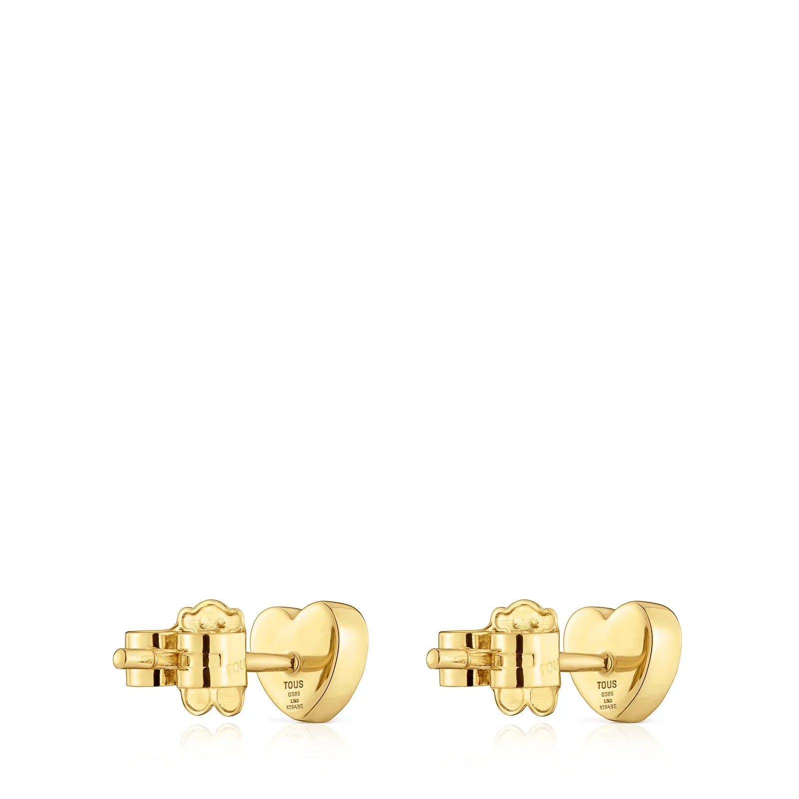 עגילי לב זהב קטנים TOUS, תכשיט יוקרתי מבית המותגים המובילים ב-CHOZEN