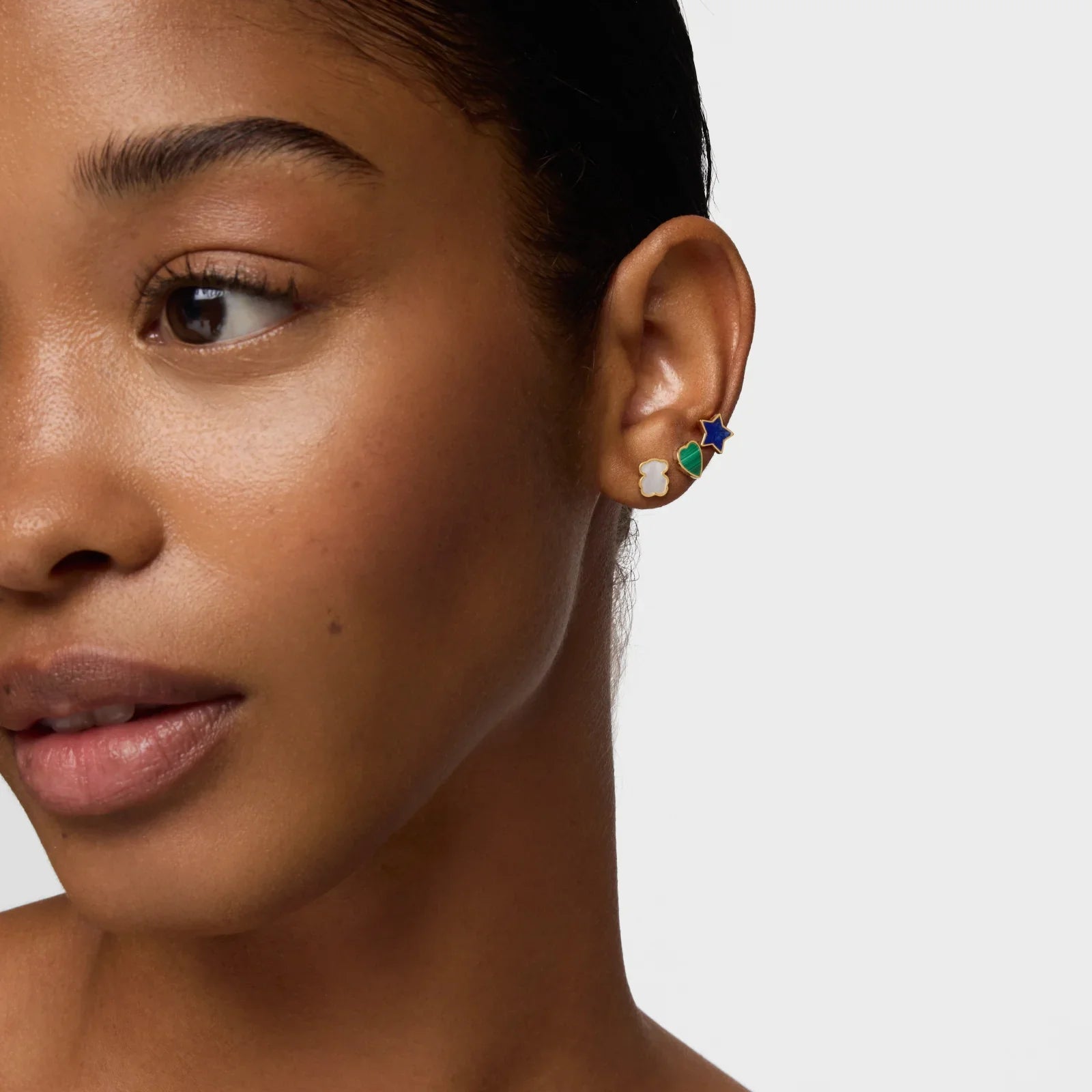 עגילי נשים צבעוניים ומעוצבים על תנוך האוזן, תכשיטי אופנה CHOZEN