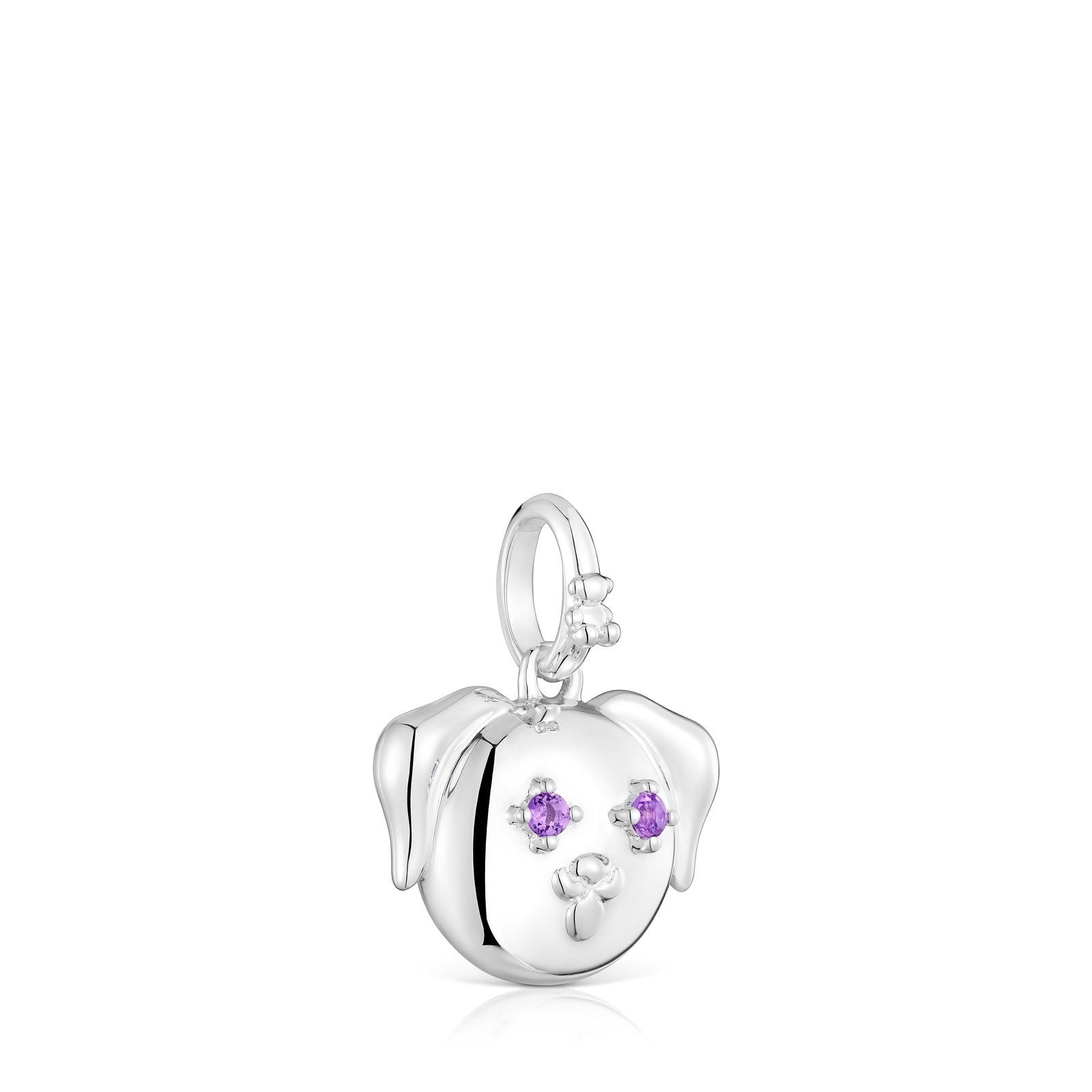 טואוס תליון כלב בשיבוץ אבן חן Medallions מכסף