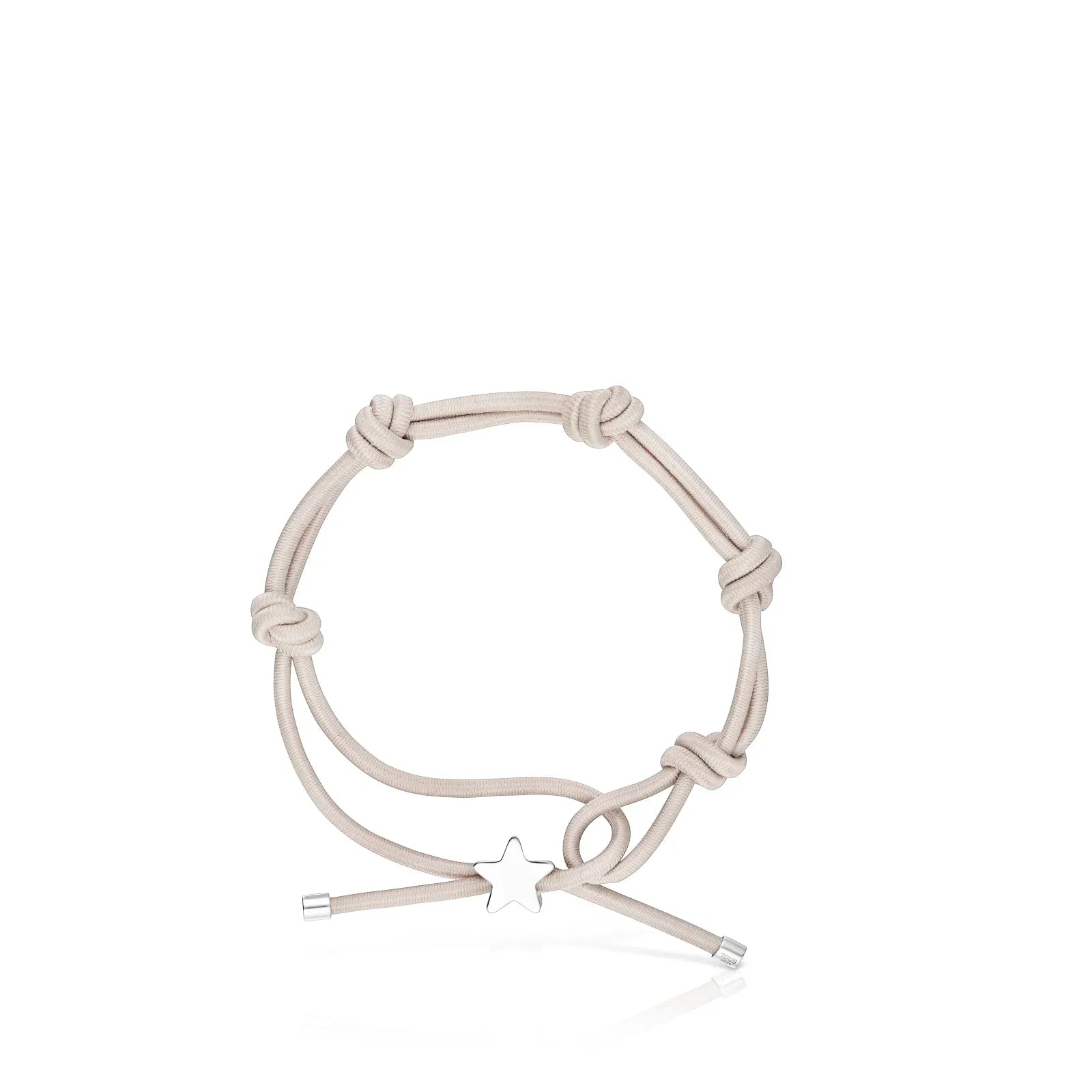 צמיד חבל בעיצוב כוכב עדין, צבע בז' מבית CHOZEN, מראה אופנתי מודרני