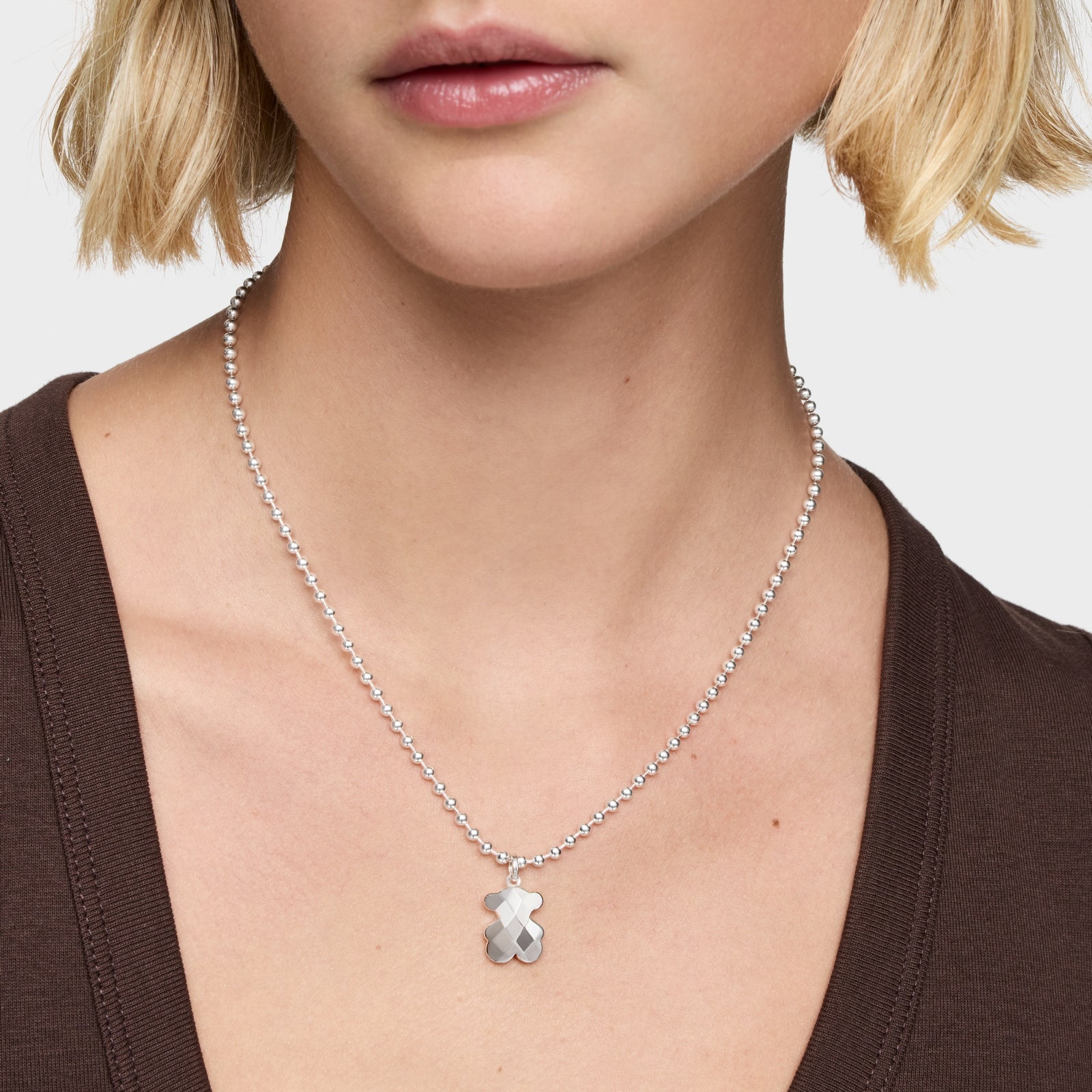 טואוס תליון דובי Icon Metal מכסף