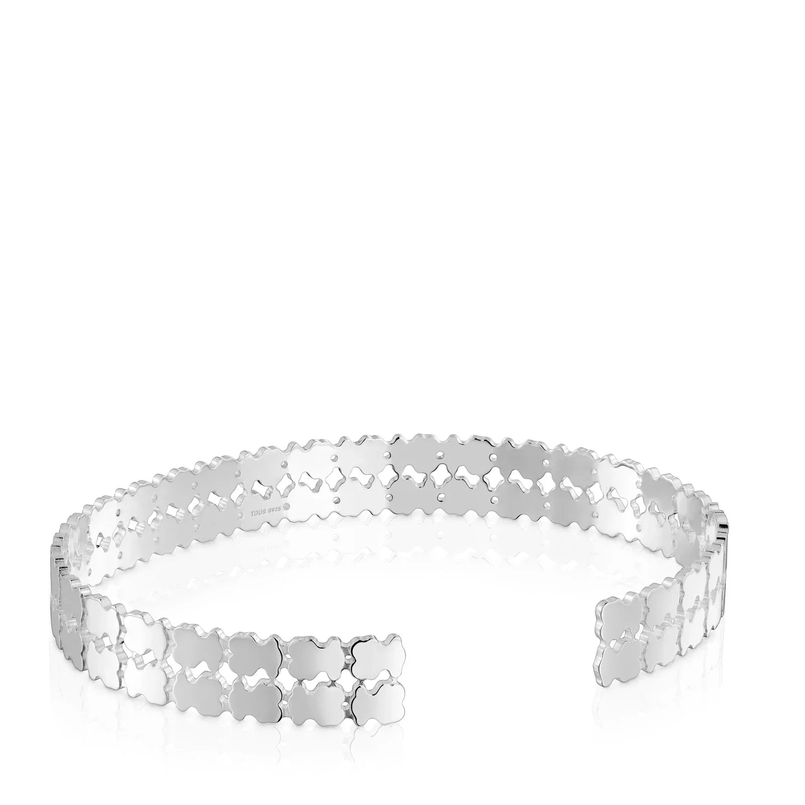 קשת שיער כסף מעוצבת עם דוגמת פרחים, אביזר אופנה יוקרתי בחנות CHOZEN