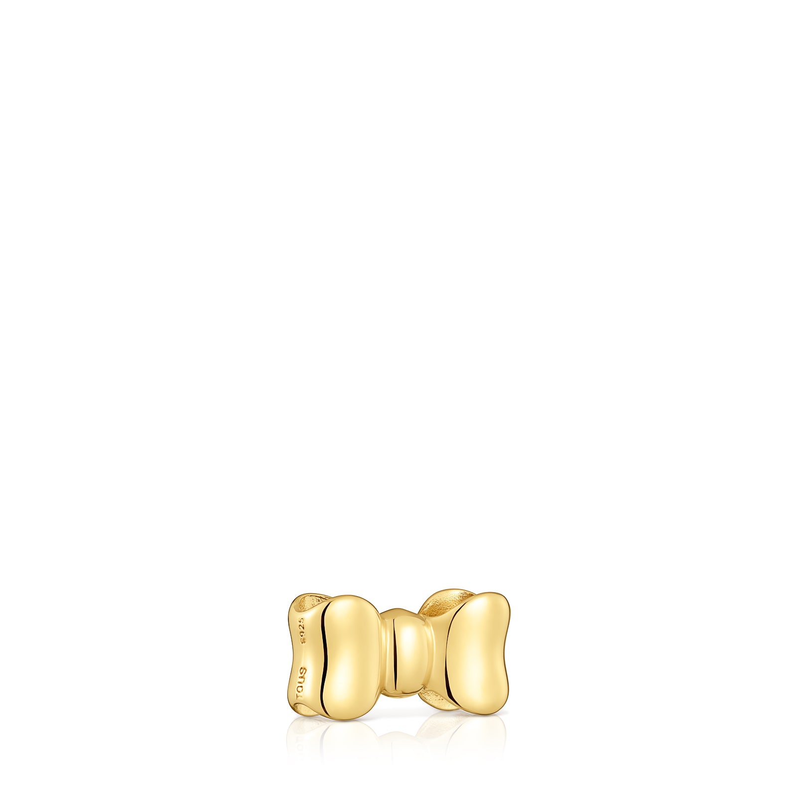 טואוס תליון פפיון Ribbon מכסף ועליו זהב 18 קראט