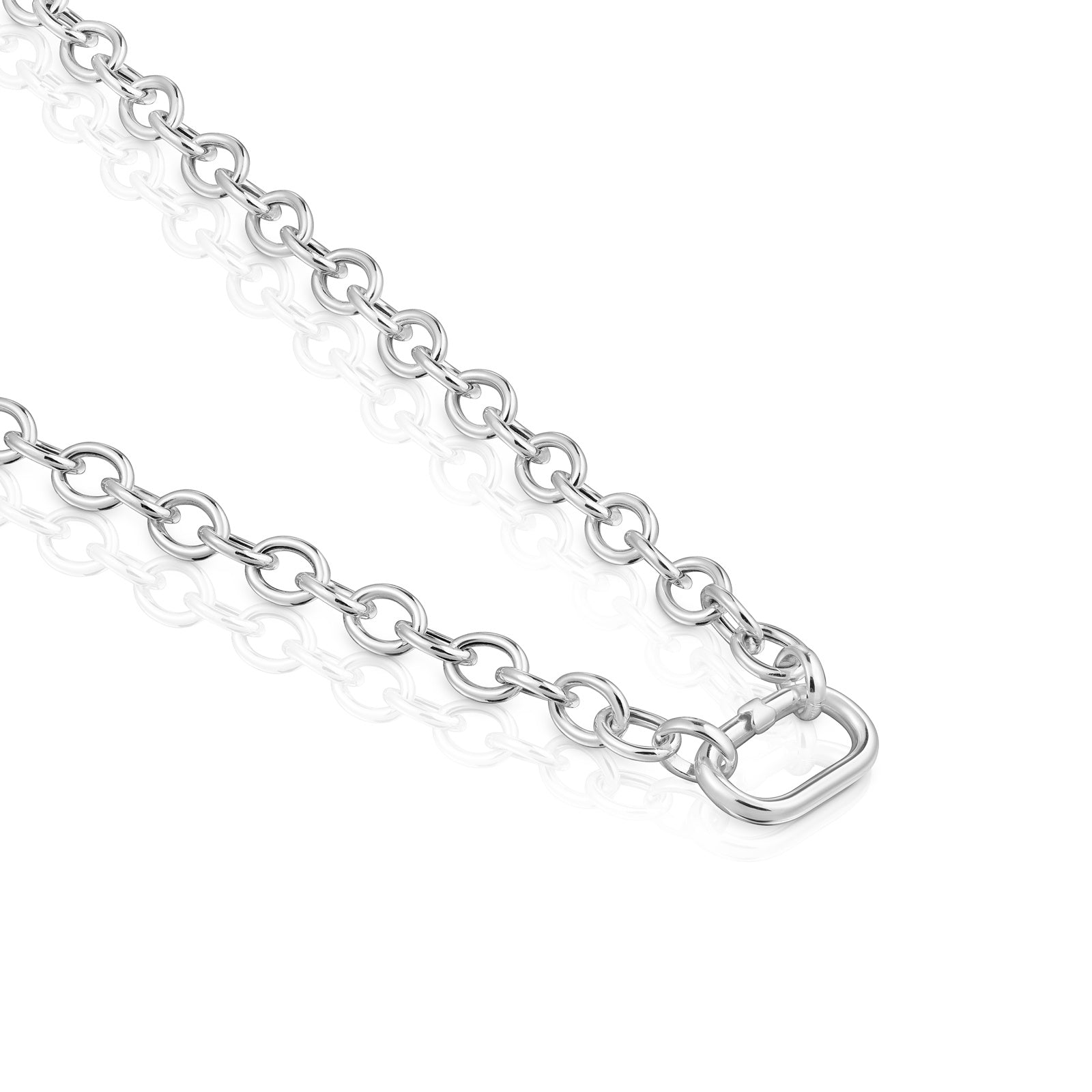 טואוס שרשרת חוליות Hold Oval מכסף
