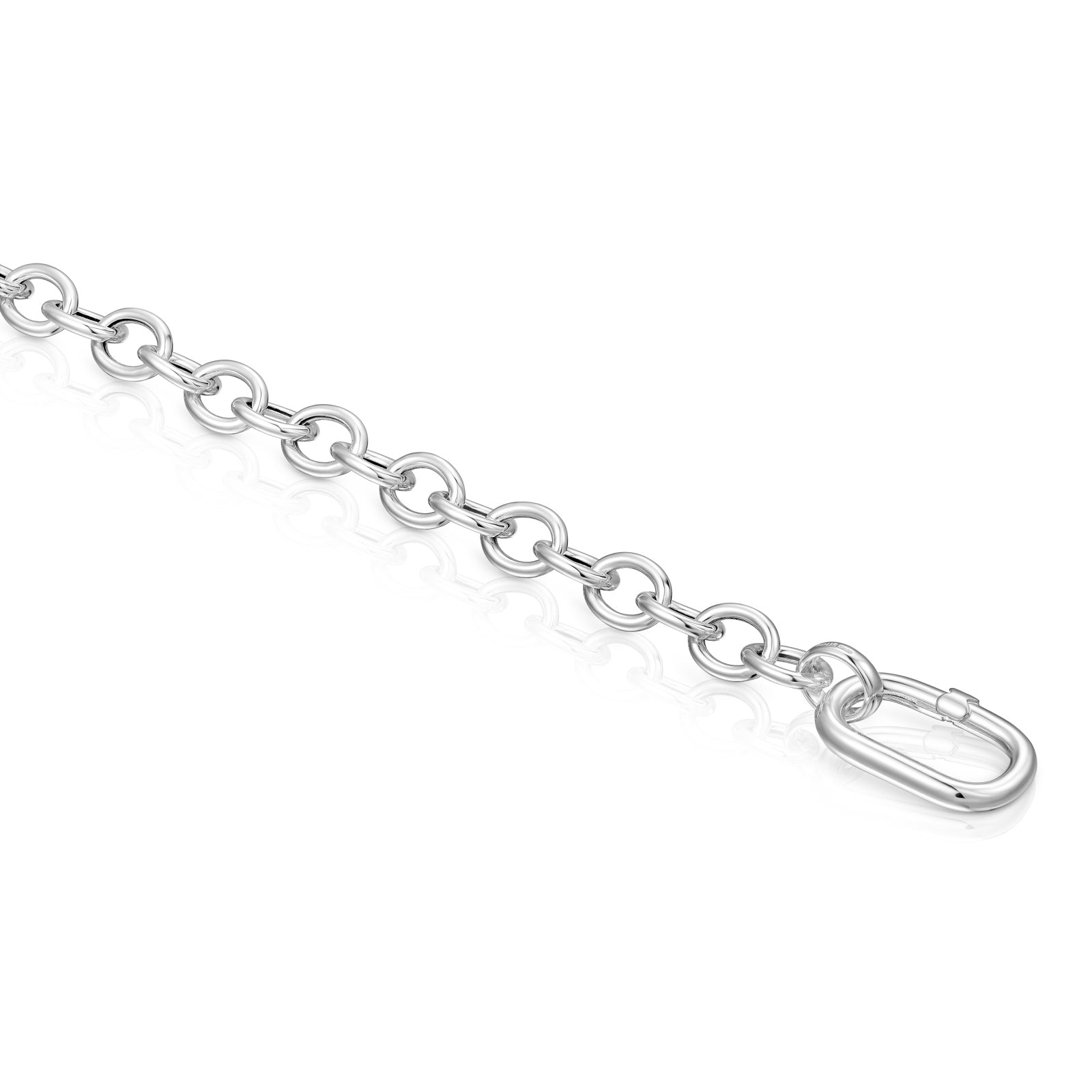 טואוס צמיד חוליות Hold Oval מכסף