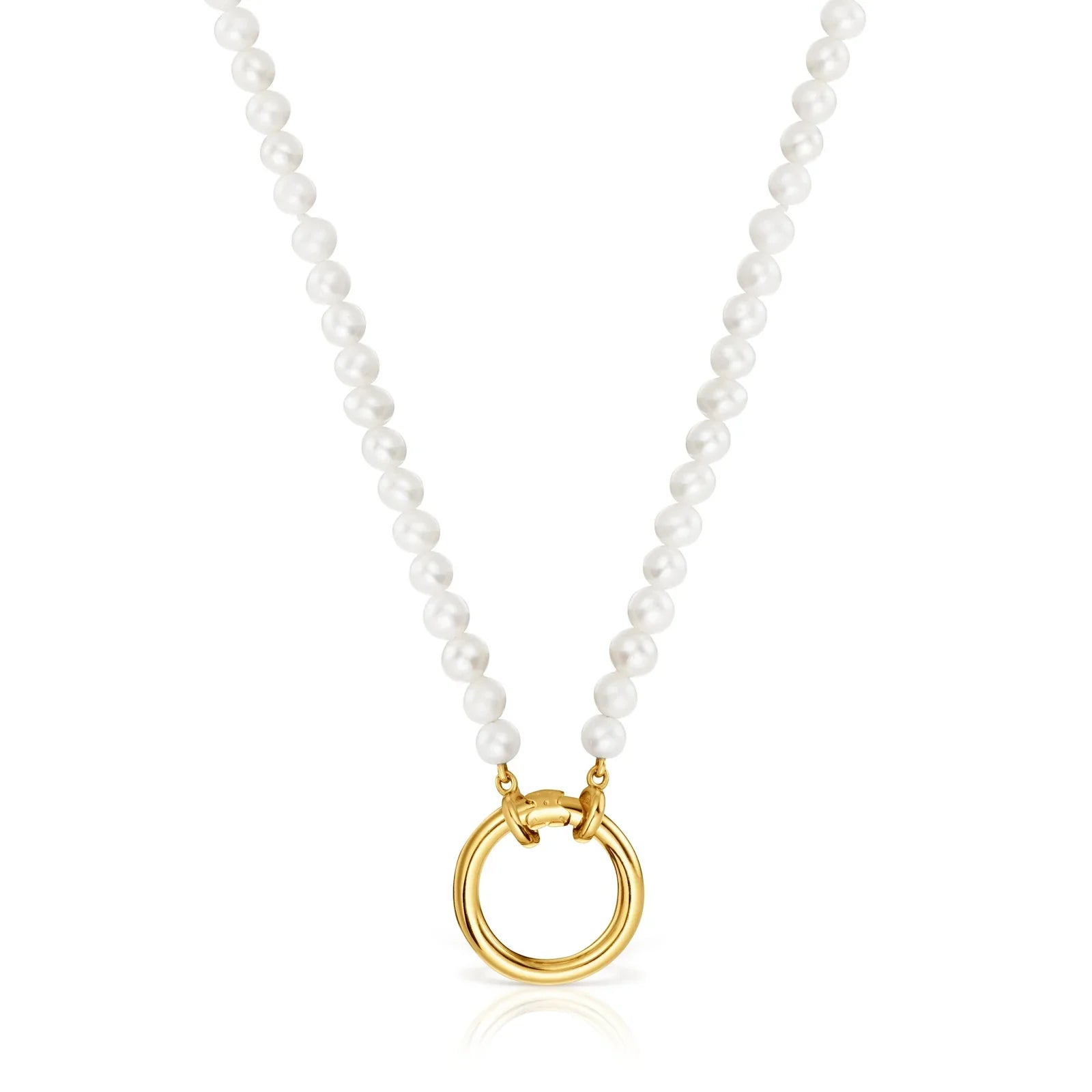 שרשרת פנינים עם תליון עיגול זהב, תכשיט אופנתי CHOZEN, קולקציה יוקרתית מבית קבוצת אלפא