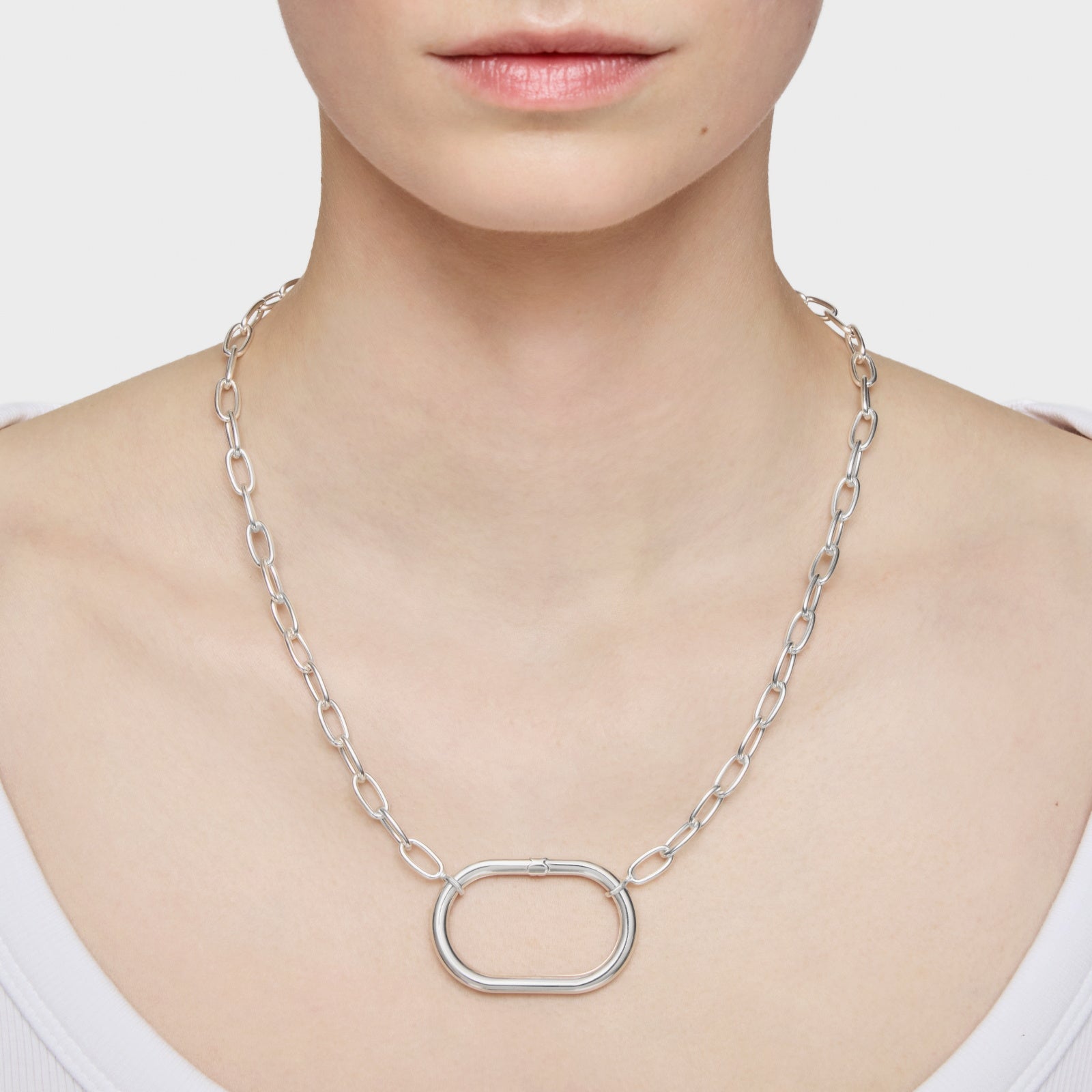 טואוס טבעת Hold Oval מכסף