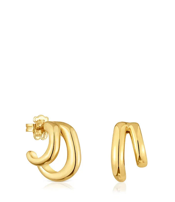 עגילי זהב מעוצבים בסגנון מודרני מבית CHOZEN, תכשיטי יוקרה וסטייל לנשים