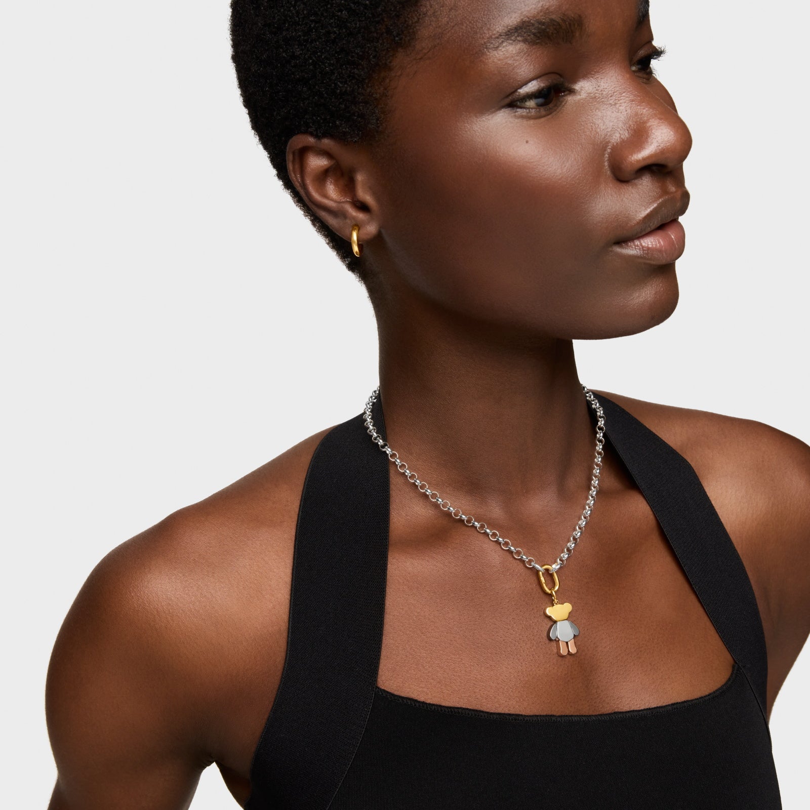 טואוס תליון במוטיב דובי Teddy Bear בשלושה גוונים