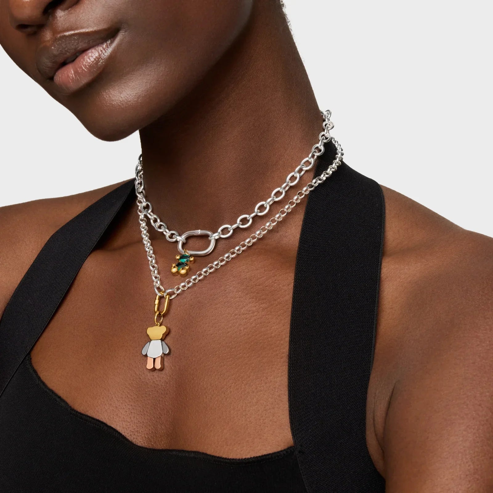 שרשרת כסף ואביזרים צבעוניים לנשים, אופנה יוקרתית מבית CHOZEN