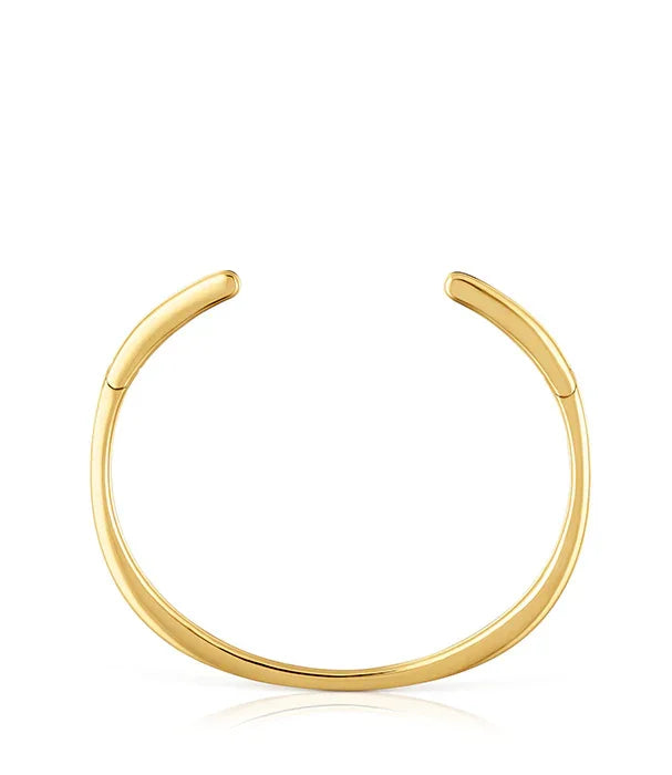 צמיד זהב פתוח מעוצב בעיצוב מינימליסטי, תכשיט יוקרתי של מותג CHOZEN