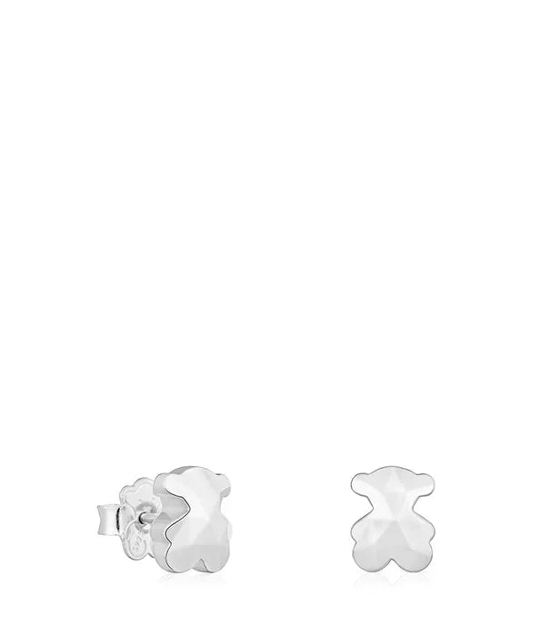 עגילי כסף צמודים בעיצוב דובי, תכשיט אופנה מבריק באתר CHOZEN מבית קבוצת אלפא