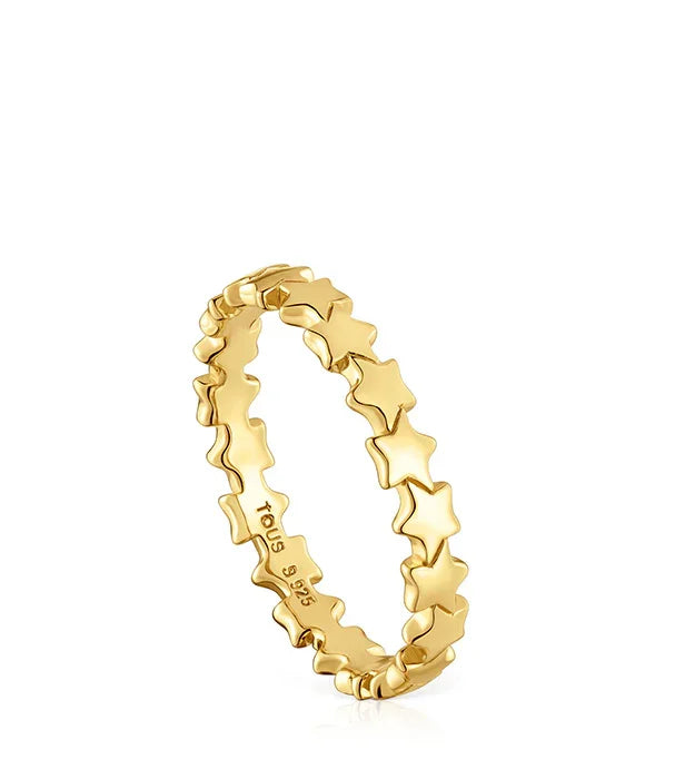 טבעת זהב עדינה בעיצוב כוכבים, תכשיט יוקרתי של CHOZEN לקבוצת אלפא