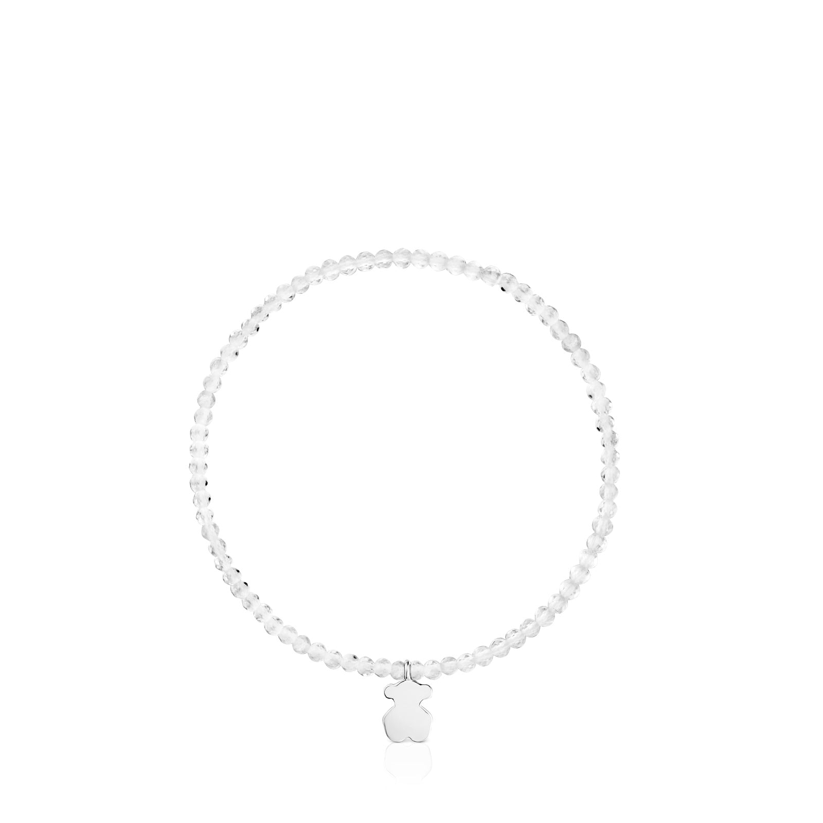 טואוס צמיד אבני חן Motifs בשילוב מוטיב דובי מכסף