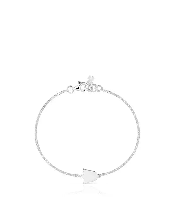 צמיד כסף עדין עם תליון חמסה, תכשיט אופנתי מבית CHOZEN