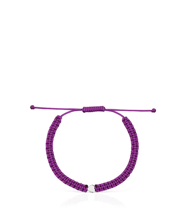 צמיד סגול קלוע בעיצוב מודרני, תכשיט אופנה יוקרתית מבית CHOZEN