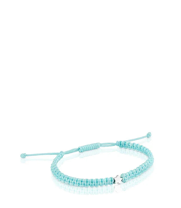 צמיד חוט טורקיז עם חרוז כוכב כסף, עיצוב אופנתי CHOZEN
