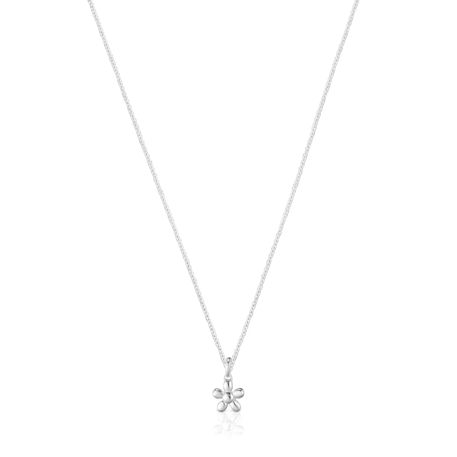 שרשרת כסף עדינה עם תליון פרח, מבית CHOZEN, תכשיט אופנה קלאסי לנשים