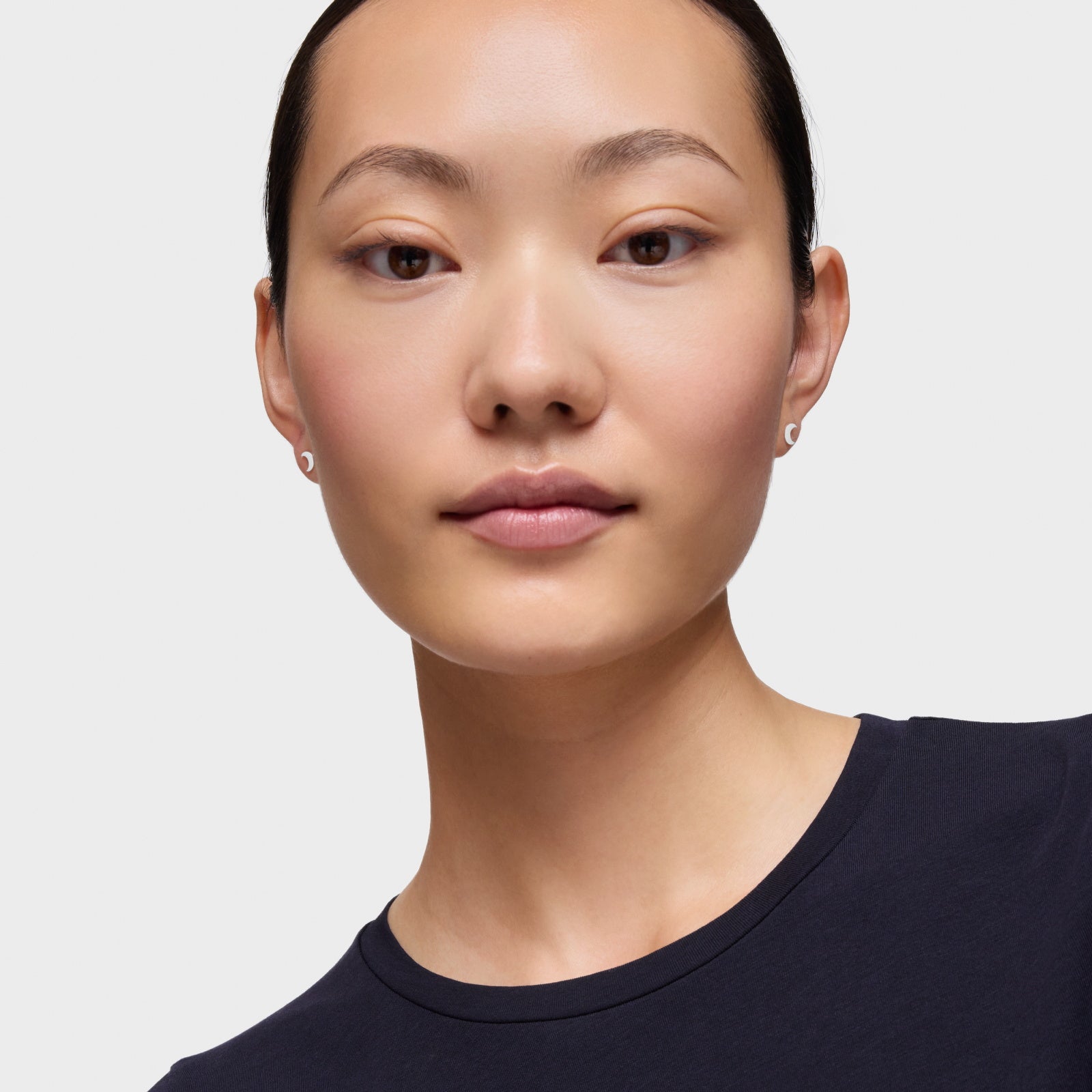 טואוס עגילי ירח MOTIFS מכסף