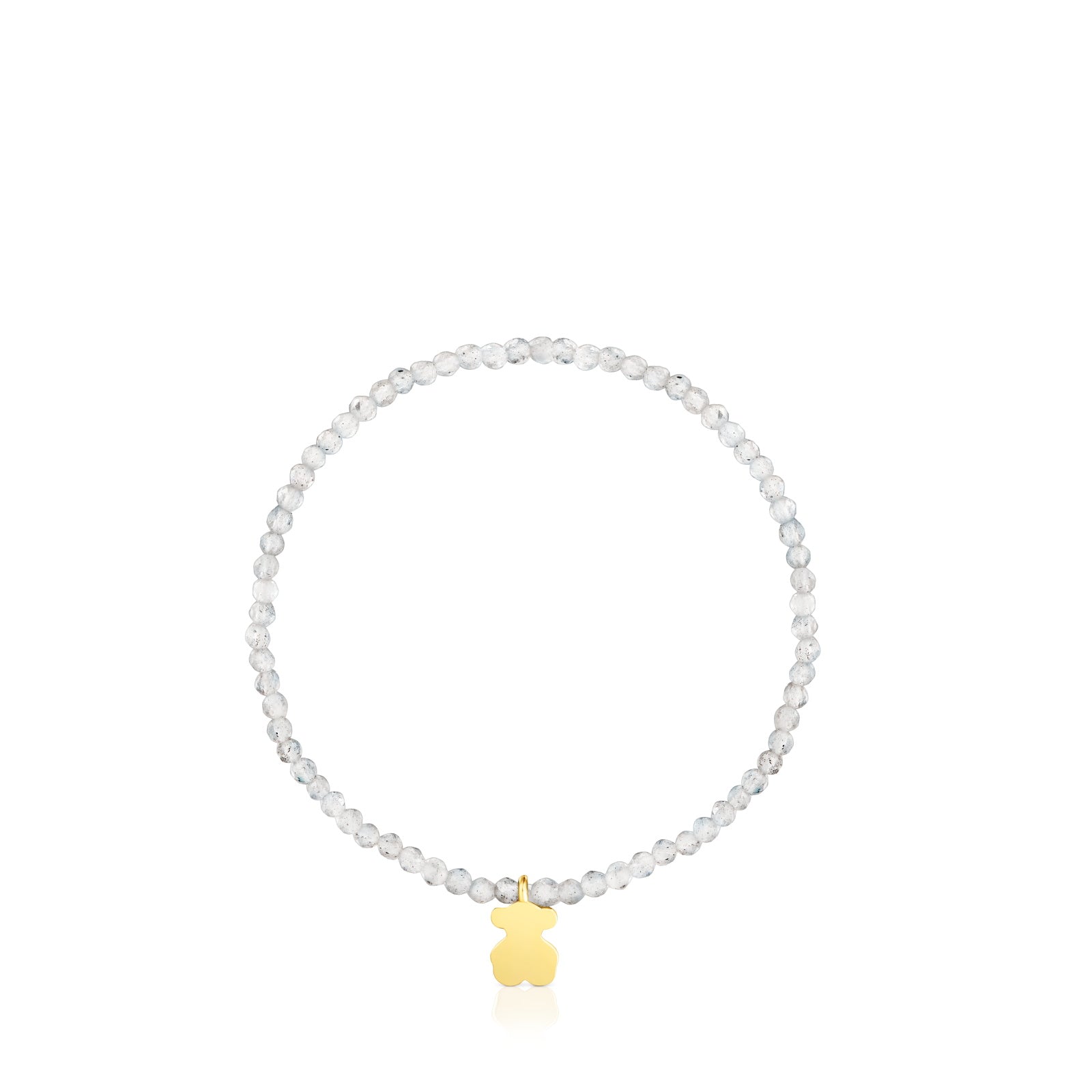 טואוס צמיד אבני חן MOTIFS בשילוב דובי מכסף ועליו 18 קראט