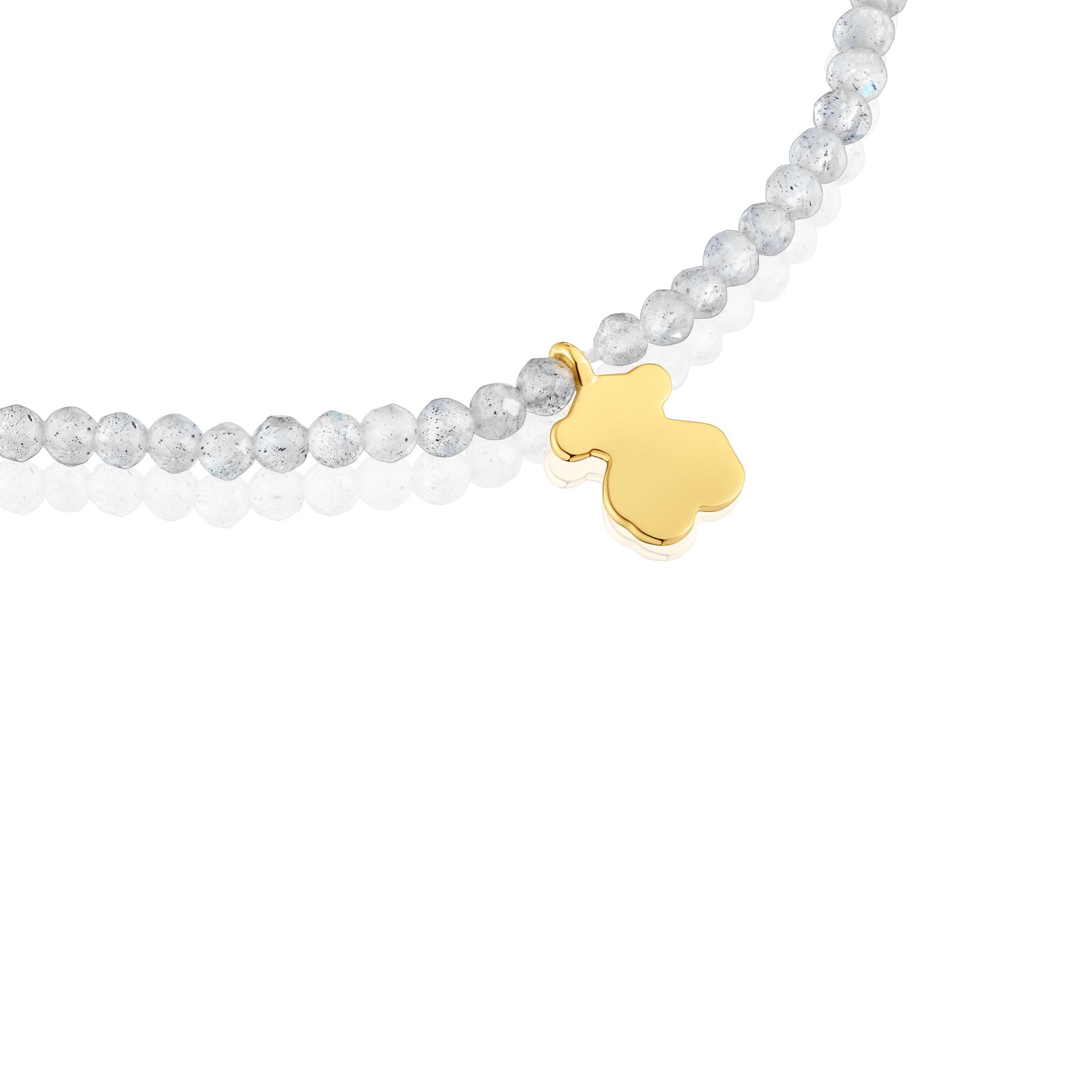 טואוס צמיד אבני חן MOTIFS בשילוב דובי מכסף ועליו 18 קראט