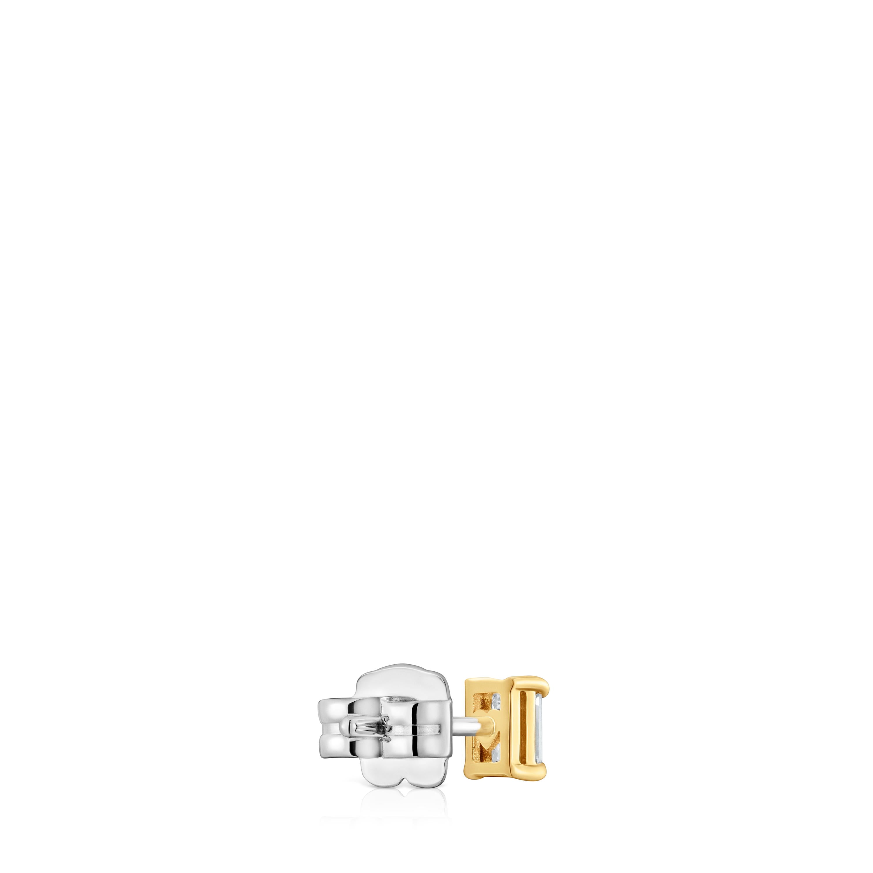 טואוס עגיל יחיד Shine LGD מזהב 14 קראט עם יהלום מעבדה