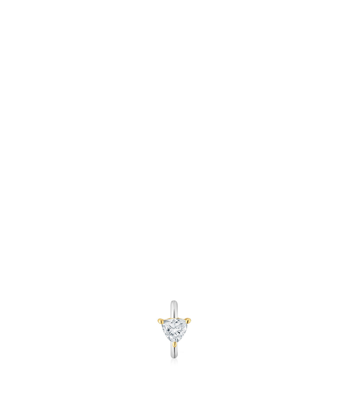 טואוס עגיל חישוק יחיד Shine LGD מזהב 14 קראט עם יהלום מעבדה