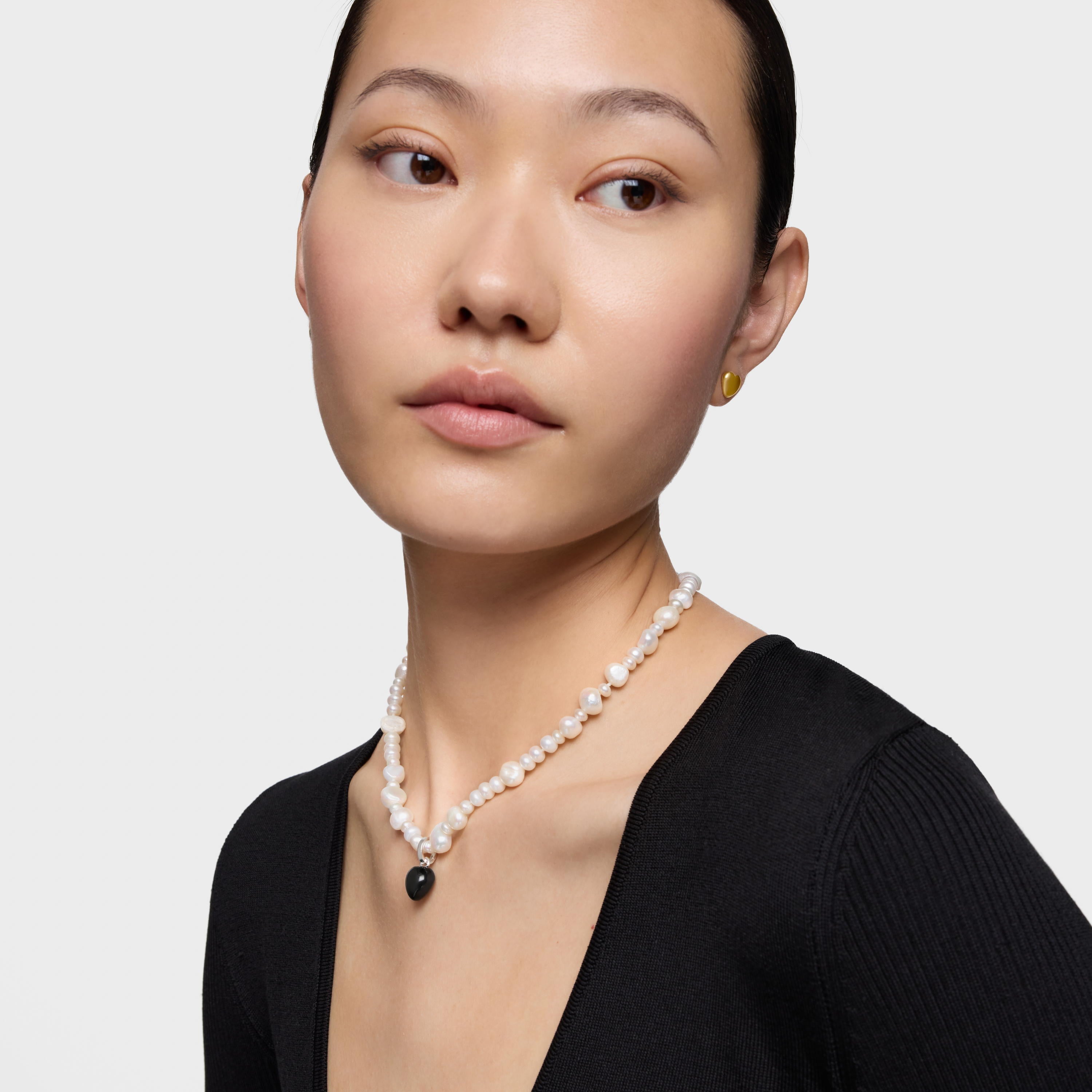 טואוס צ'ארם במוטיב לב מאבן חן Flechazo מכסף