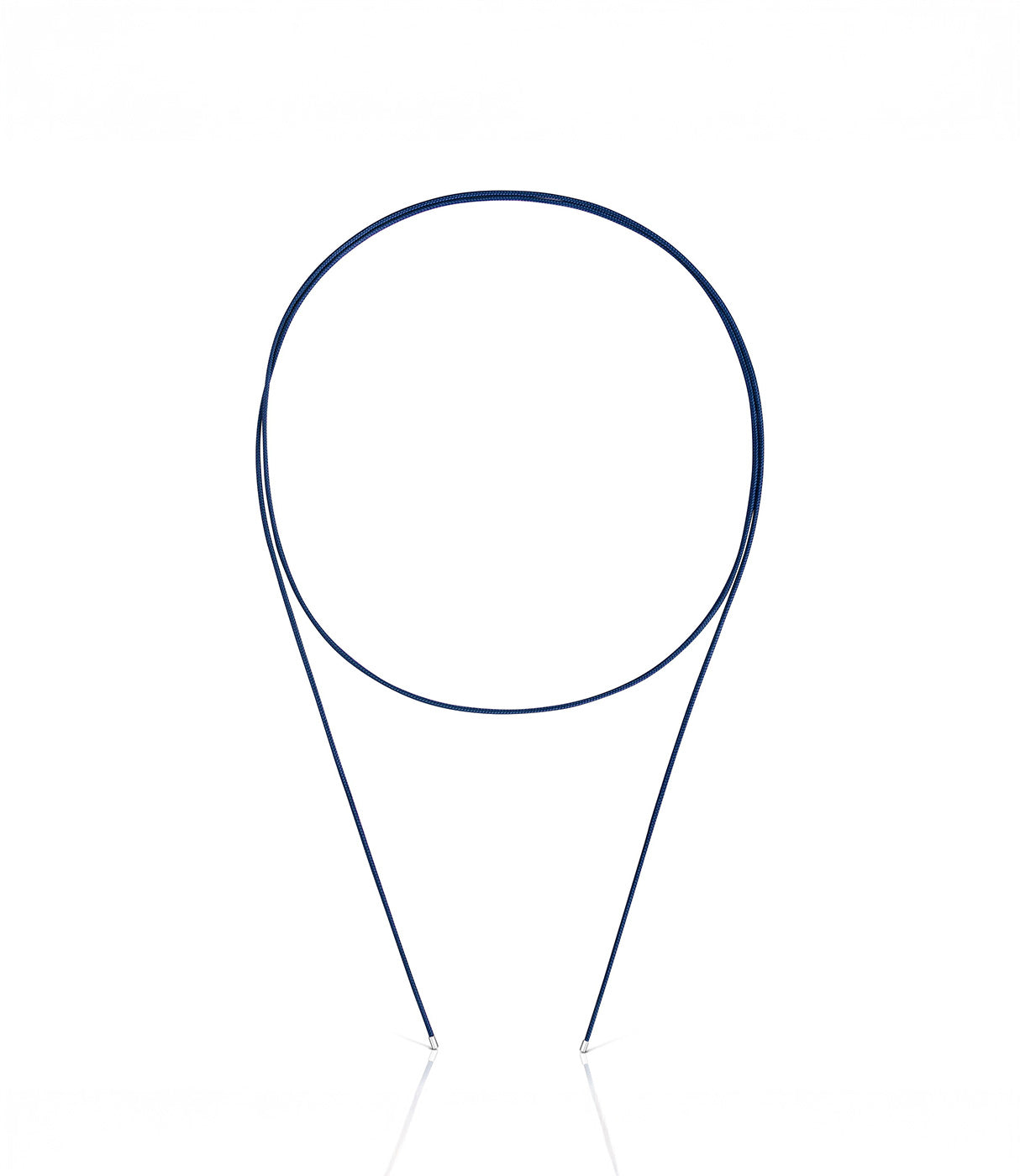 טואוס שרשרת חוט ארוכה בצבע נייבי Basics מכסף