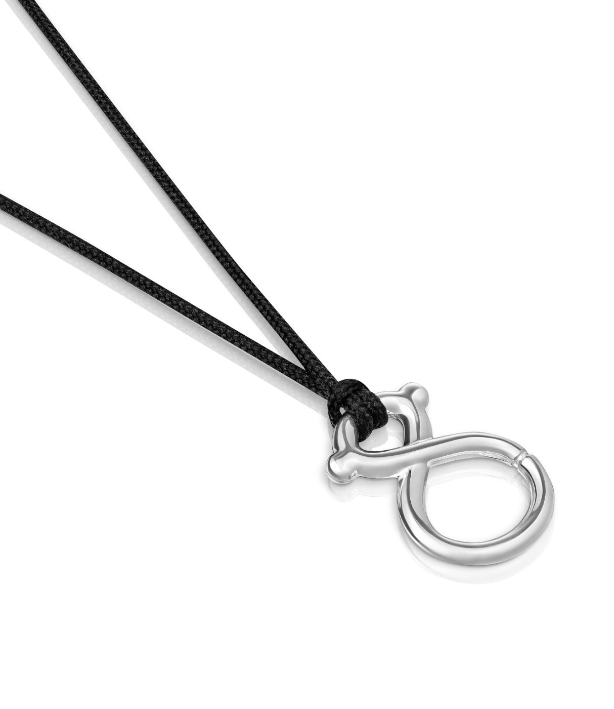 שרשרת חוט Infinity עם מוטיב כסף - כסף