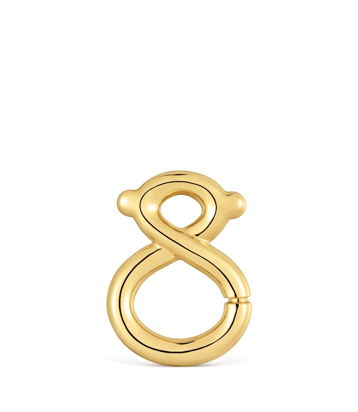 טואוס תליון Infinity מכסף בציפוי זהב 18 קראט