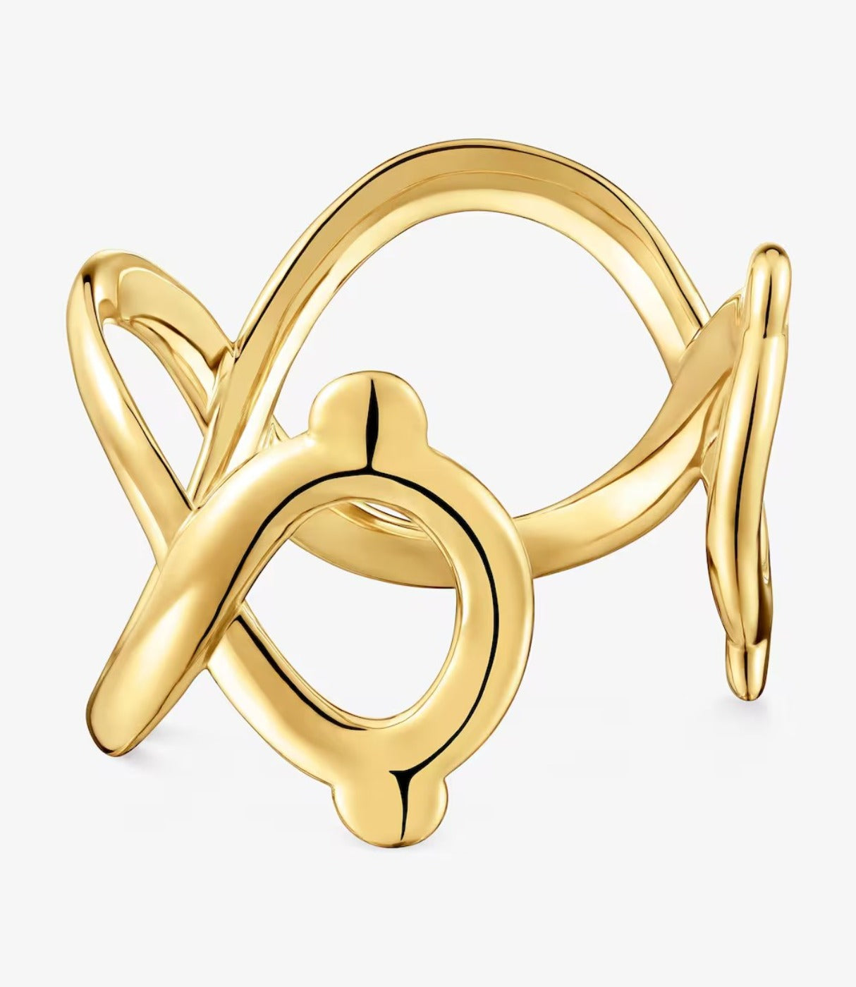טואוס צמיד בנגל Infinity מפלדה בציפוי זהב - זהב