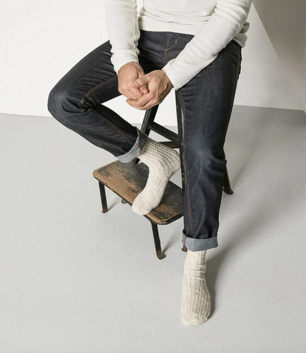בירקנשטוק גרביים COTTON SLUB לגברים