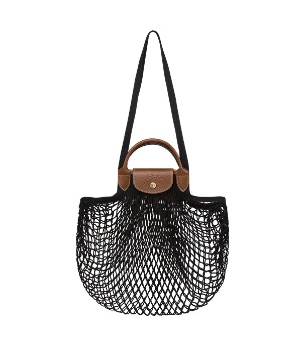 לונגשאמפ תיק יד גדול Le Pliage Filet שחור