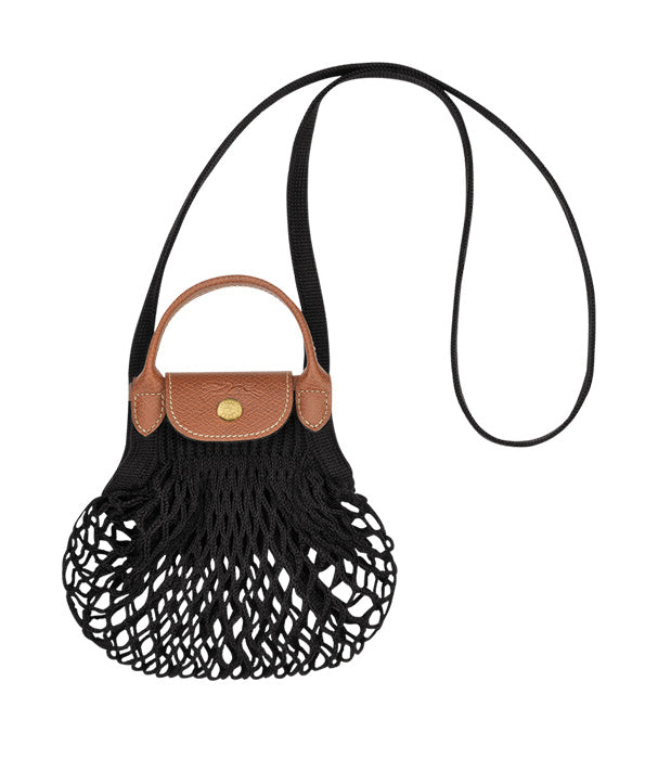 לונגשאמפ תיק צד Le Pliage Filet XS שחור