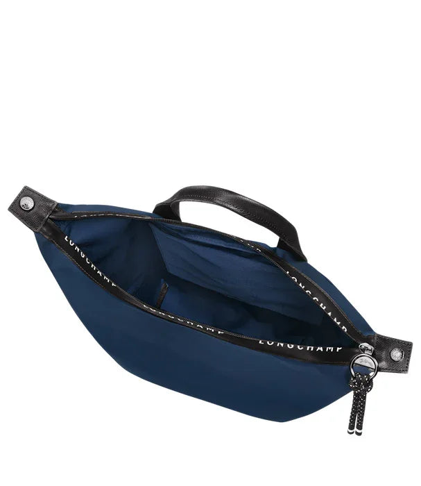 תיק לנשים כחול עם רוכסן לידית שחורה של Longchamp, דגם יוקרתי בלעדי ב-CHOZEN