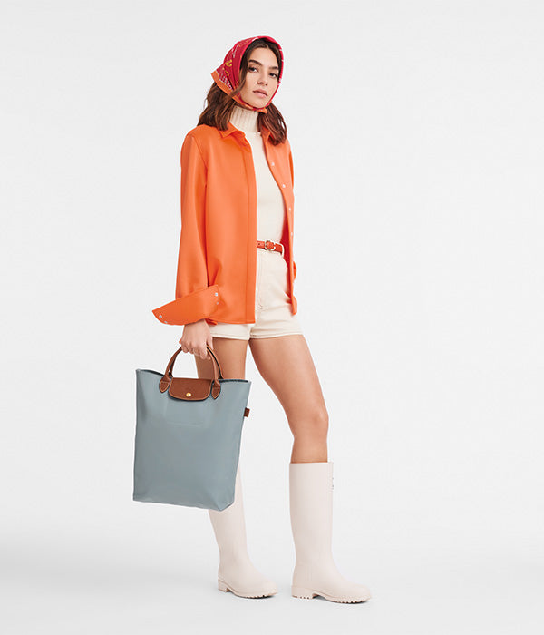 לונגשאמפ תיק יד בינוני Le Pliage Original אפור